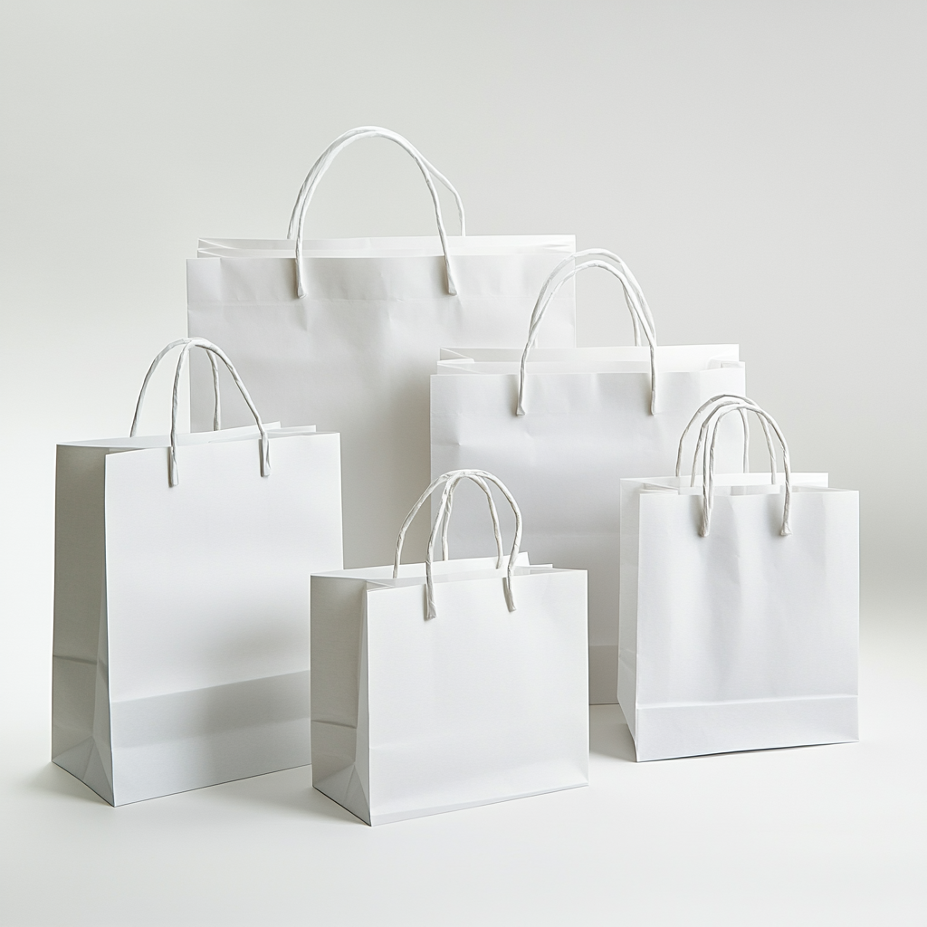 Bolsas de papel bond con asa.