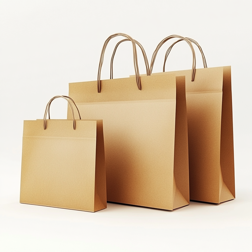 Bolsas kraft modernas.